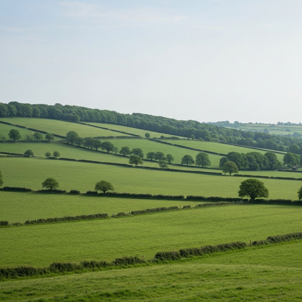 Beautiful UK countryside landscape